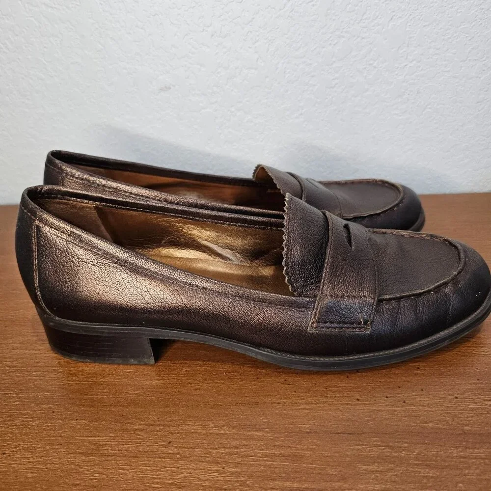 Men's Franco Sarto‎ Dress Shoe Loafer Black Size 10